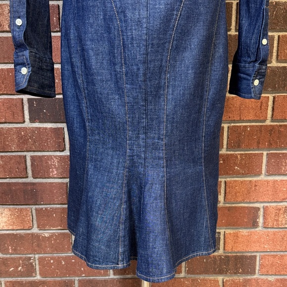 Polo Ralph Lauren Denim Button-Up Shirtdress Size 4 - Picture 6 of 9